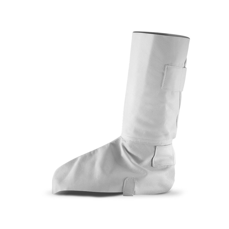 Polaina de Cuero Soldador Con Velcro Kevlar - Imagen 2